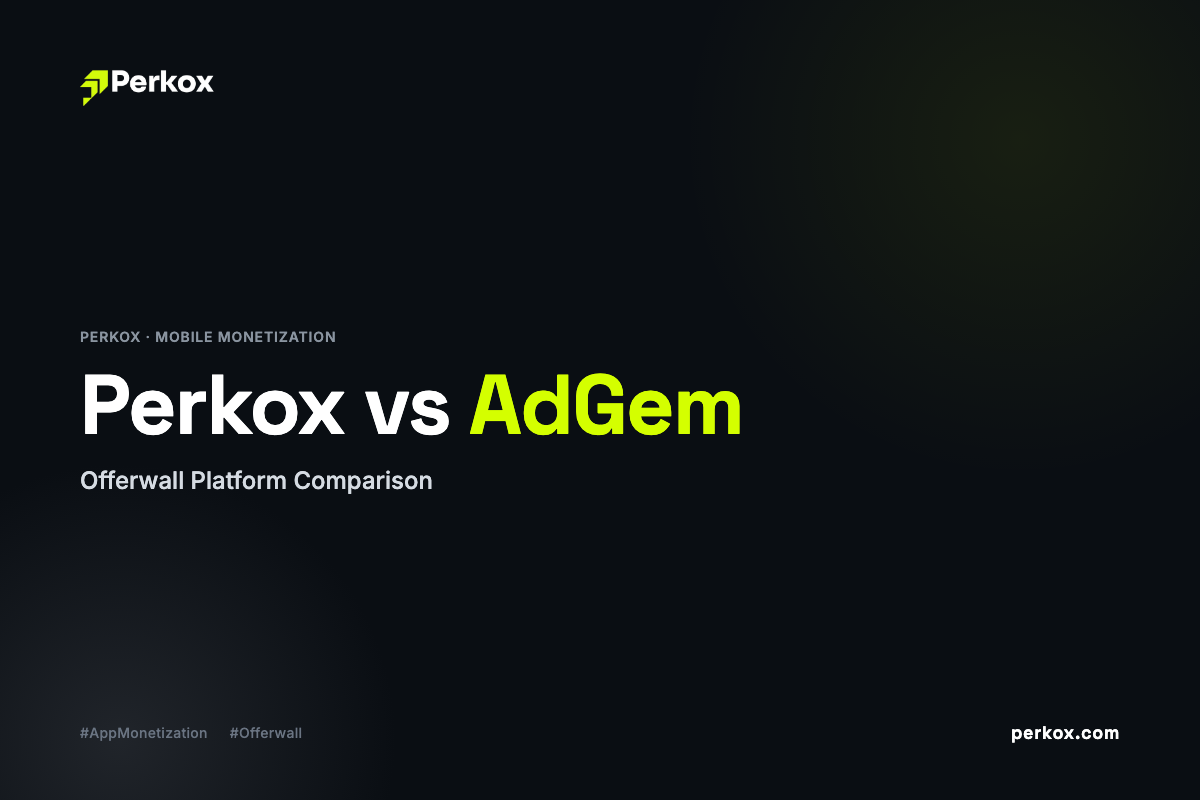 Perkox vs AdGem: Offerwall Platform Comparison (2026)
