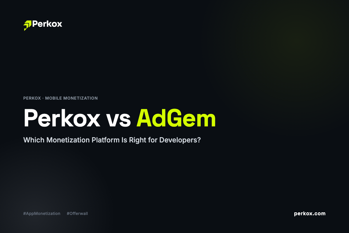Perkox vs AdGem — Which Monetization Platform Is Right for Developers?