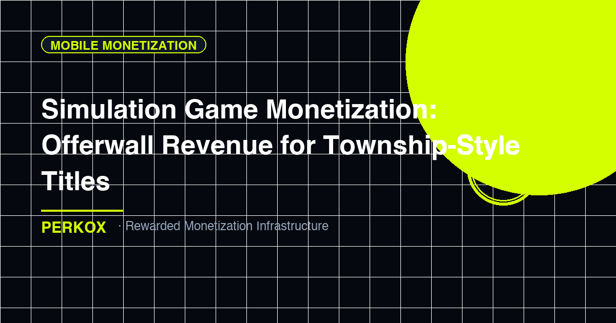 Simulation Game Monetization: Offerwall Revenue for Township-Style Titles