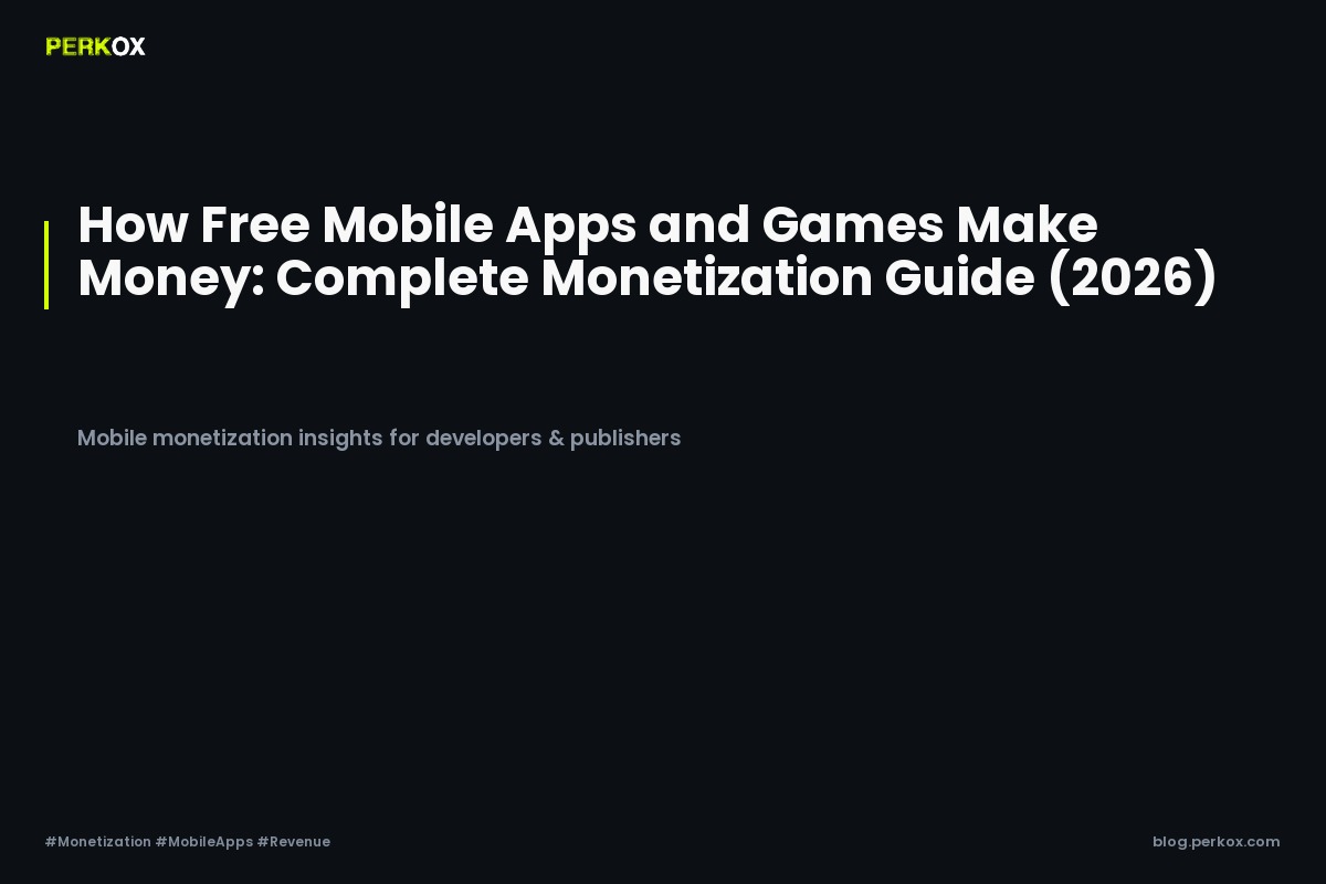 How Free Mobile Apps and Games Make Money: Complete Monetization Guide (2026)