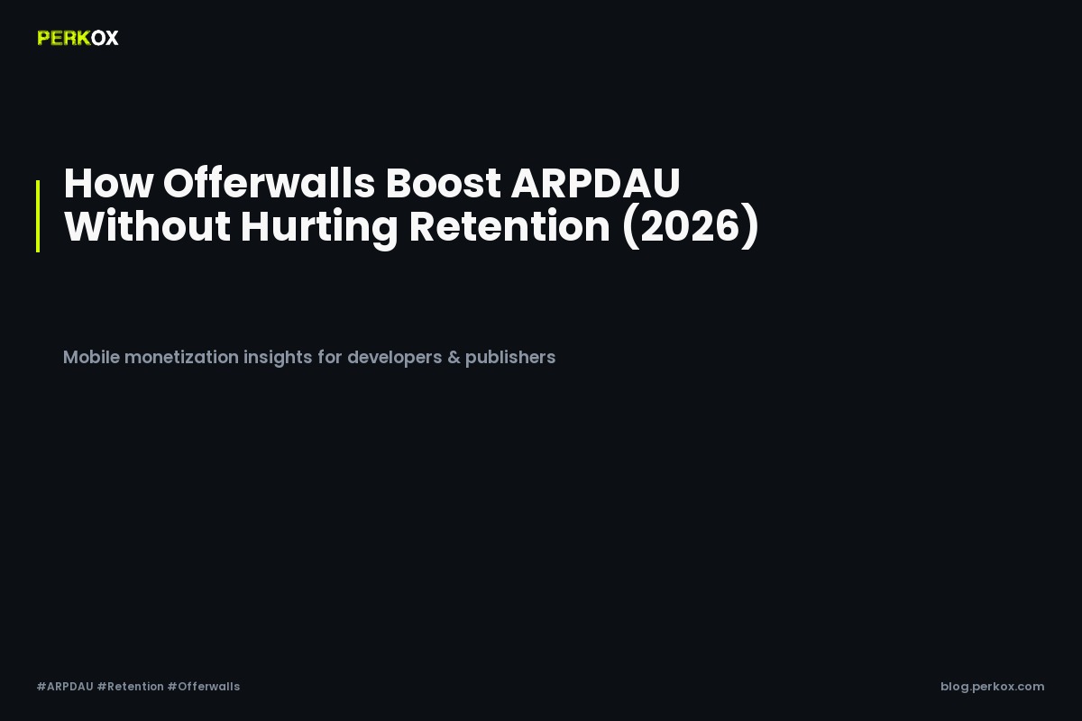 How Offerwalls Boost ARPDAU Without Hurting Retention (2026)